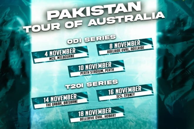 Pak tour of Australia